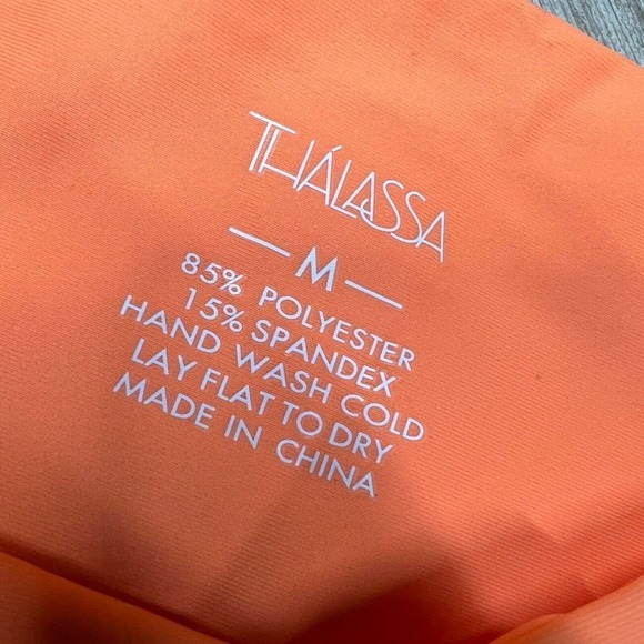 Thalassa Swim Wear Bottoms Womens Medium Orange Junie Bottoms NEW Jacks Surf - Picture 3 of 5